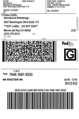 can fedex print labels for international shipments