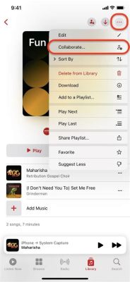 how to make a collaborative playlist on apple music